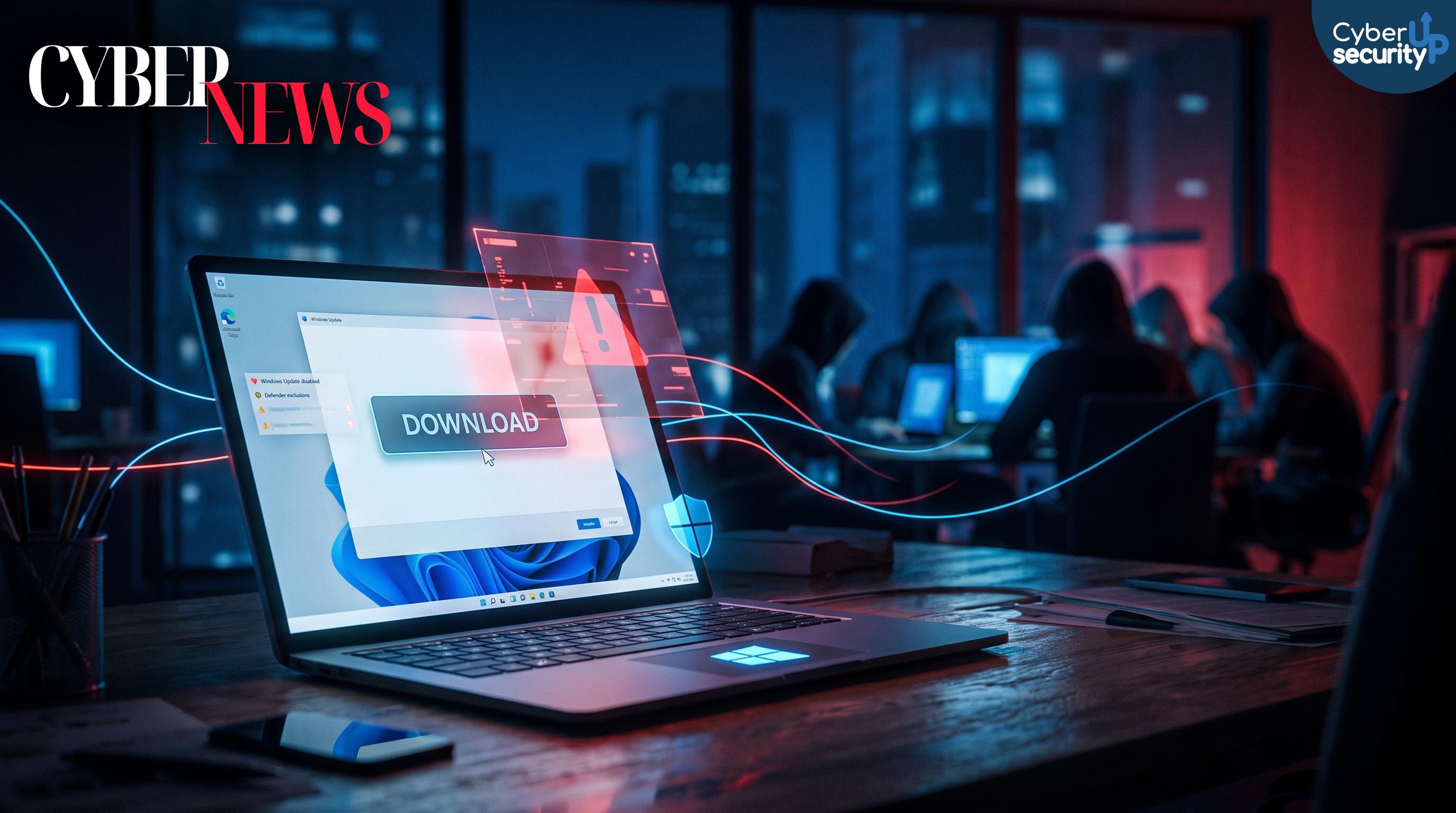 Download-trappola su Windows: installer falsi disattivano Windows Update e aggirano Microsoft Defender