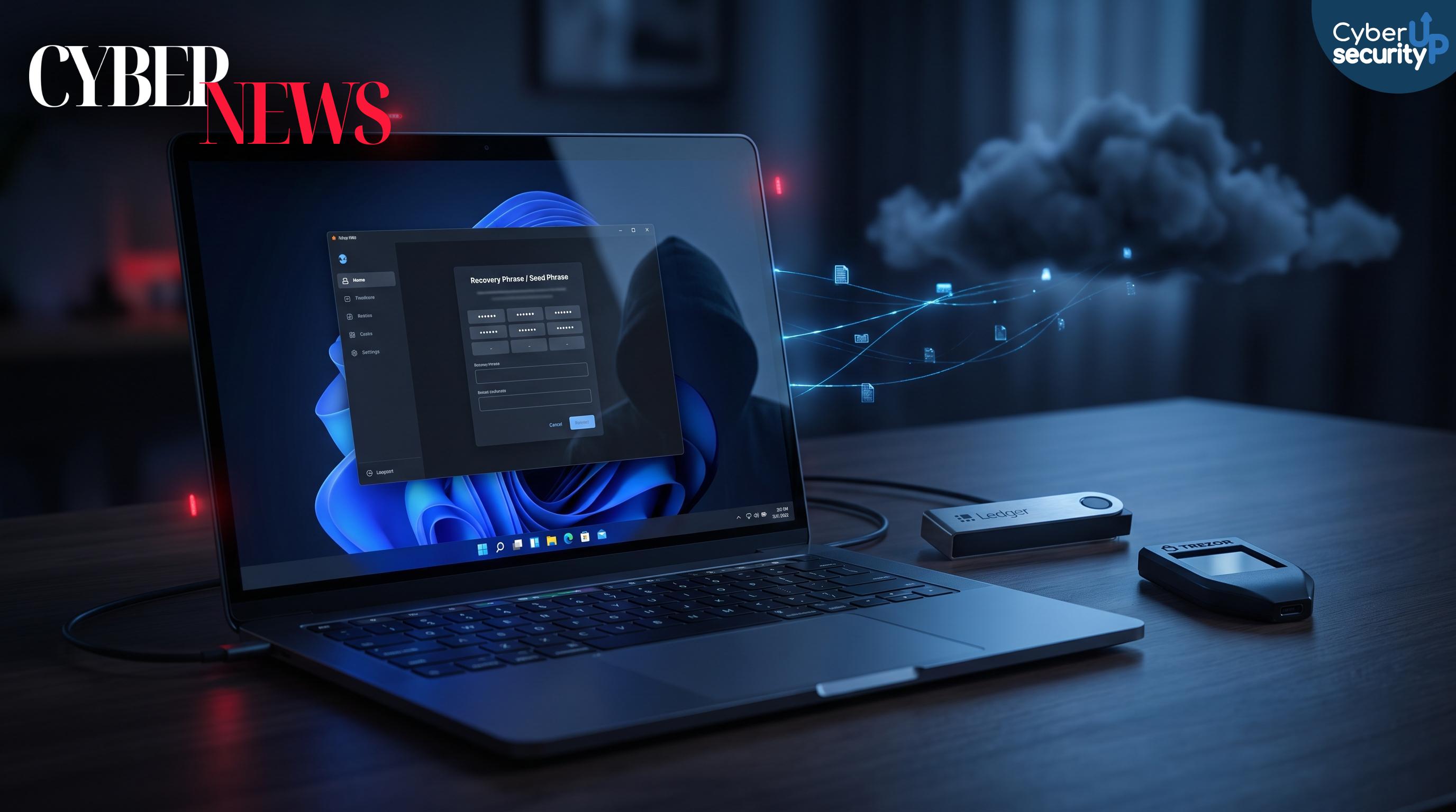 OkoBot contro Ledger e Trezor: seed phrase rubata dall’app originale, phishing invisibile su Windows