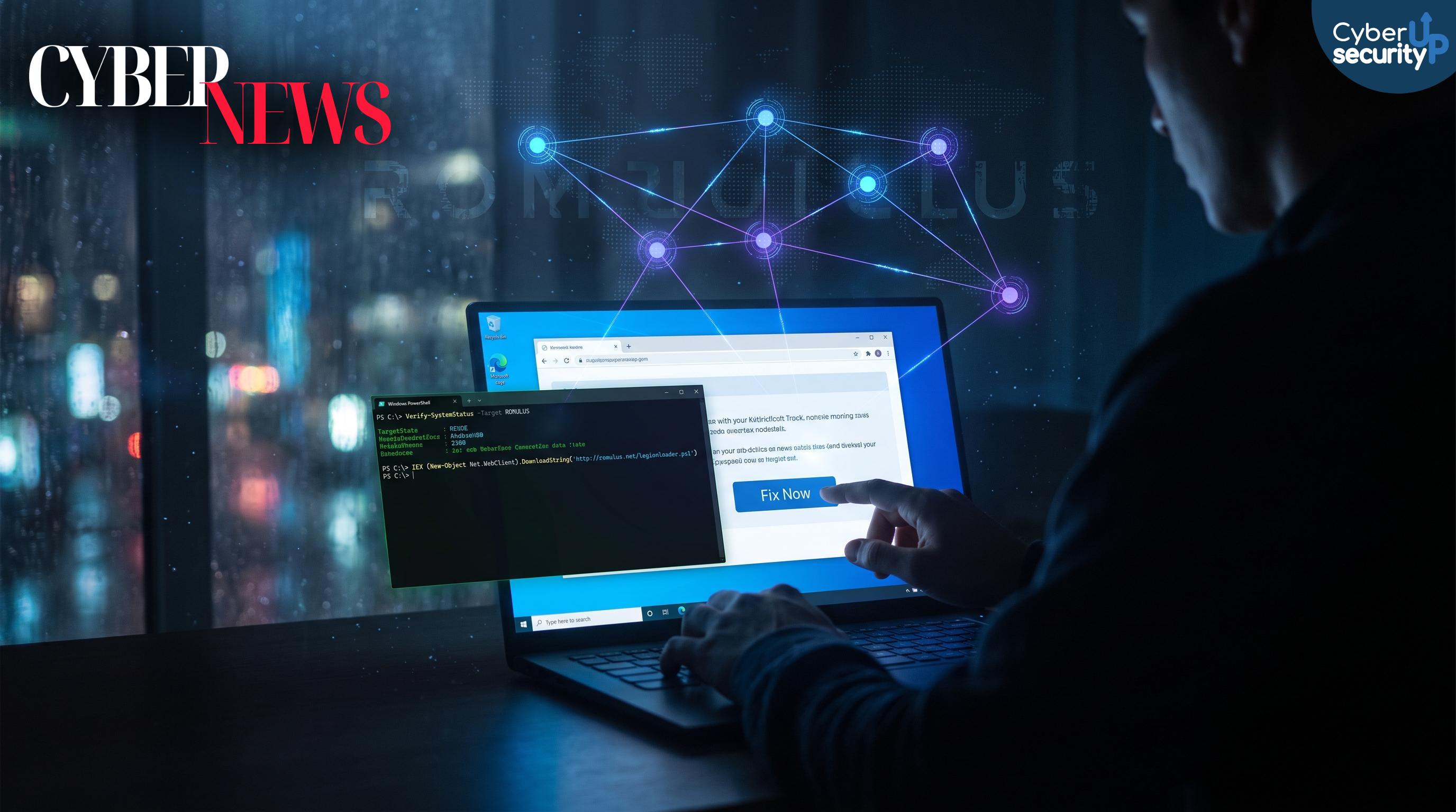 ROMULUS e ClickFix: la truffa “copia-incolla” che installa malware via PowerShell e scatena Legion Loader