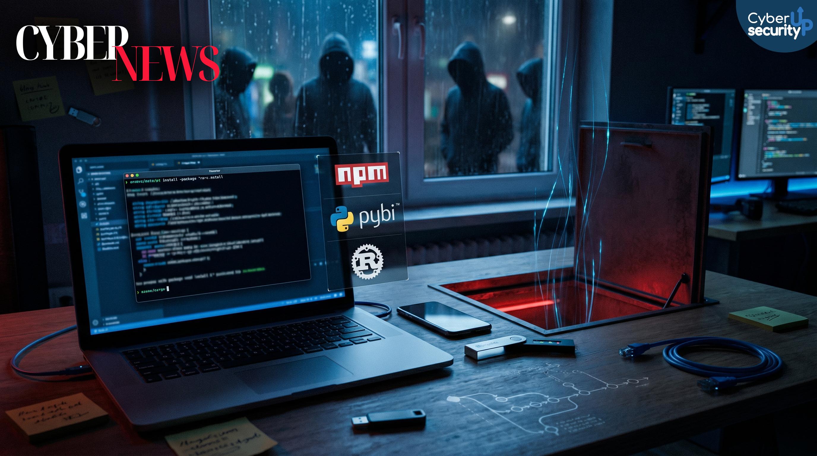 TrapDoor colpisce npm, PyPI e Crates.io: ondata di pacchetti infetti ruba credenziali, segreti e wallet crypto